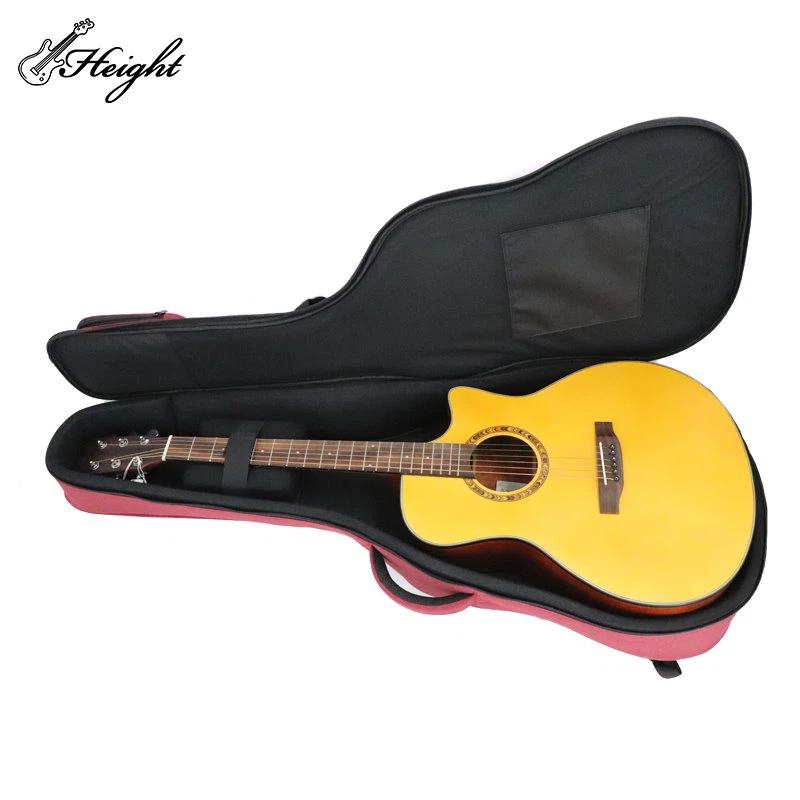 Guitar bag inside with guitar 