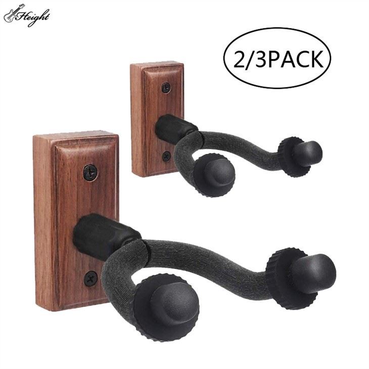 लकड़ी के गिटार दीवार हैंगर हुक धारक